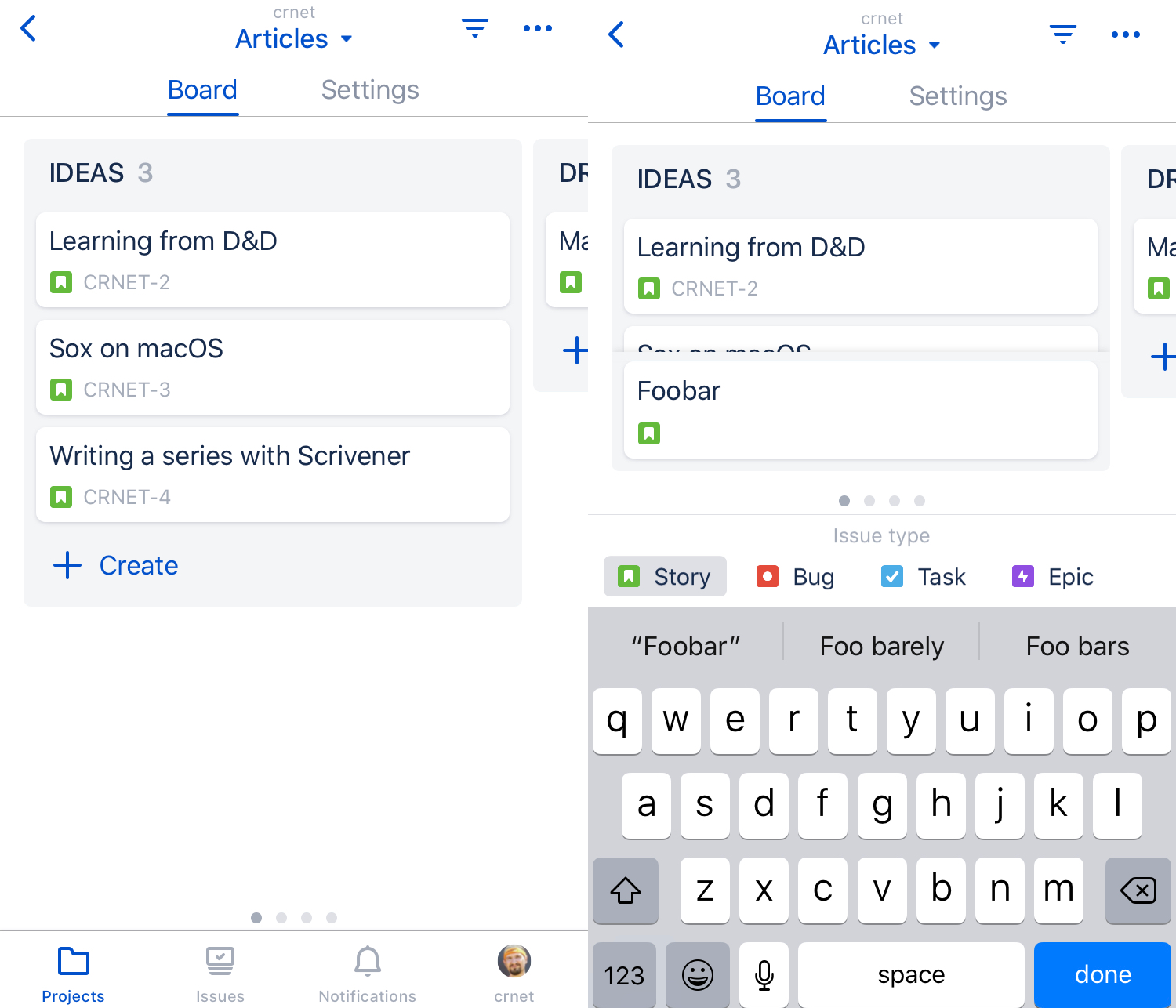 Viewing and editing stories on iPhone